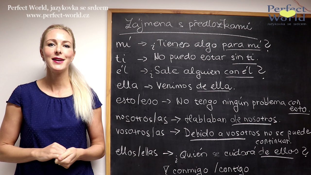 Španělská osobní zájmena po předložkách