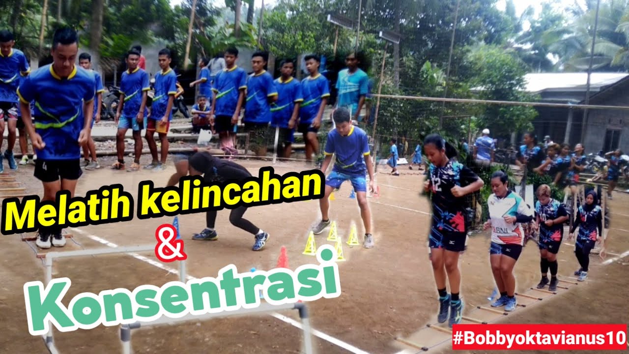 Melatih kelincahan (Agility) untuk pemain volly !!!