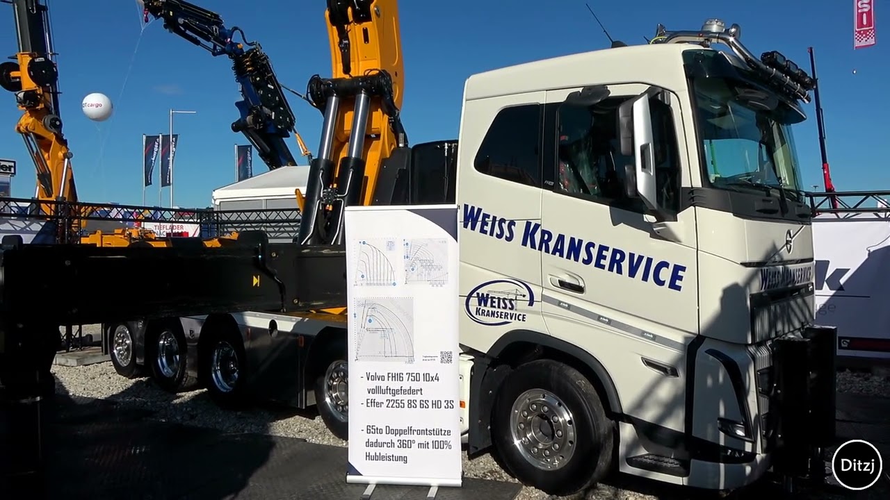 Bauma 2022 - Zink - Effer 2255 & 2655 - Volvo FH16-750 - Weiss Kranservice