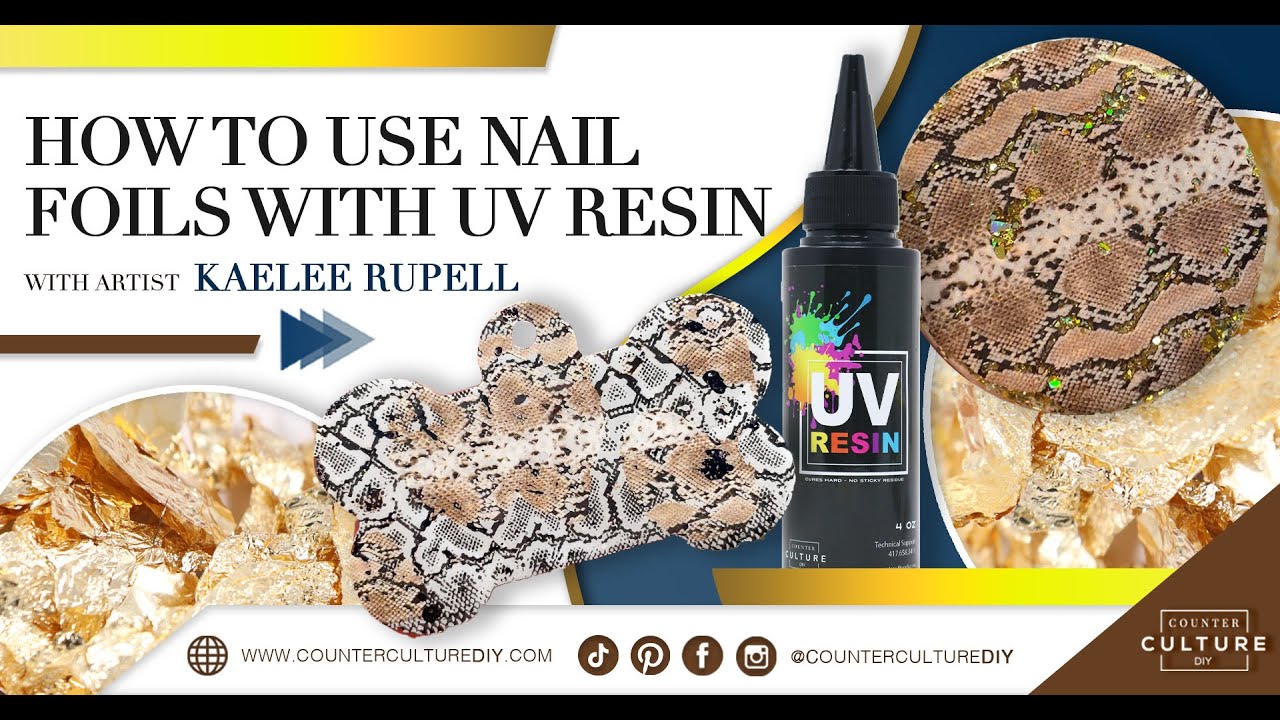 How To Use Nail Foils With UV Resin