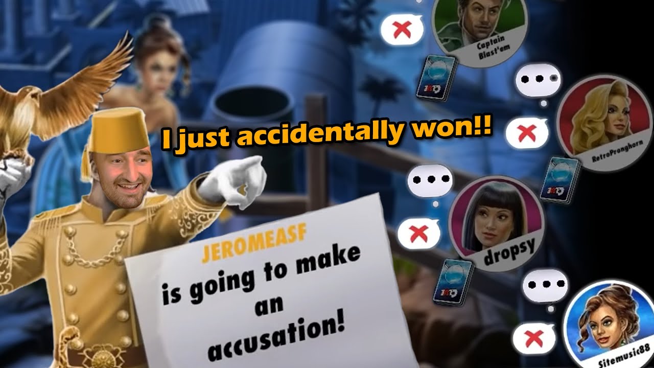 Jerome accidentally won in Clue