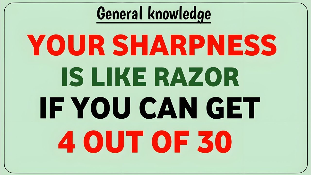 YOUR SHARPNESS IS LIKE RAZOR IF YOU CAN GET 4 OUT OF 30 