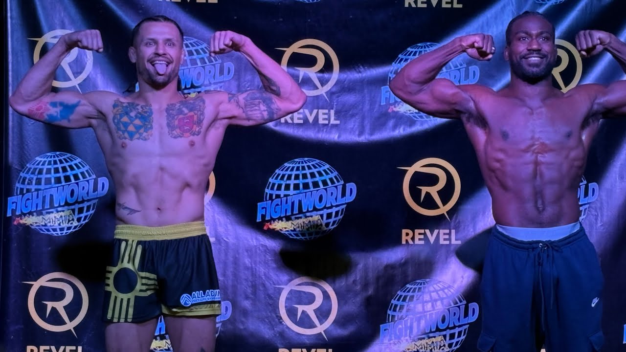 live at the Fightworld 41 weigh-in's