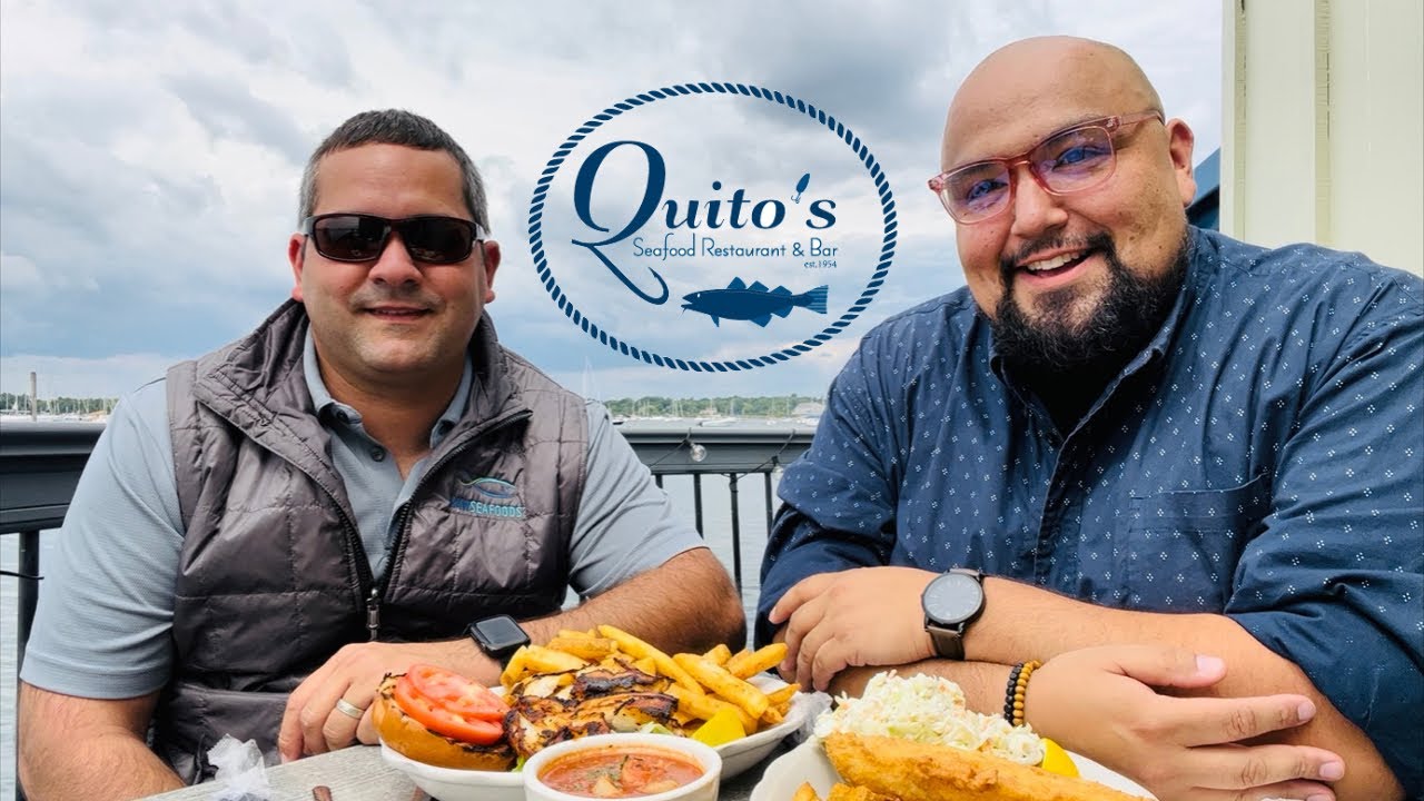 QUITO’S Bristol, RI ⚓️ *BEST* Lobster Bisque, Quito’s Seafood Stew! Pan-Seared Cod & Fish and Chips!