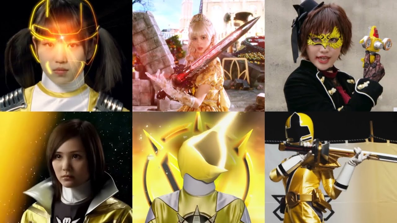 All Female Yellow henshim 1975 - 2025 Super Sentai 