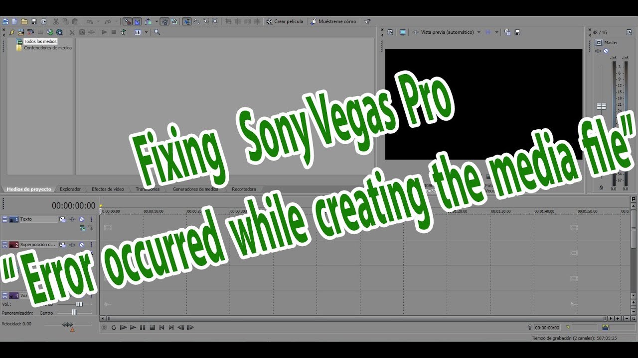 How To Fix Sony Vegas Pro 