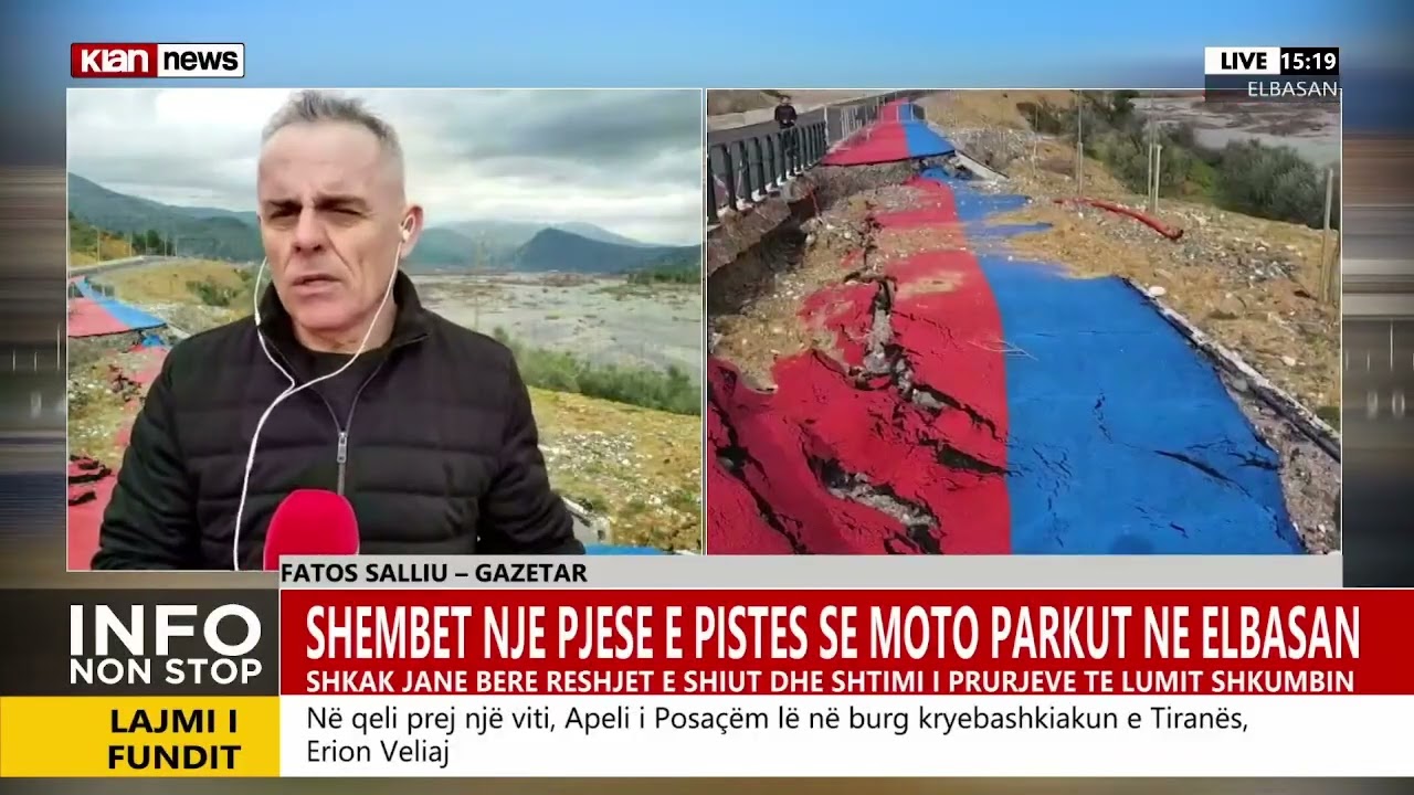 Shembet një pjesë e pistës së moto parkut në Elbasan