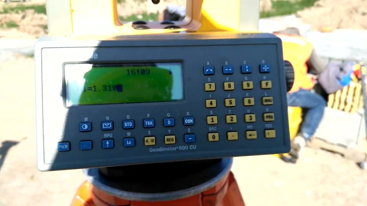 Trimble 3605 DR - como instalar nuestra estación total [Estación Conocida]