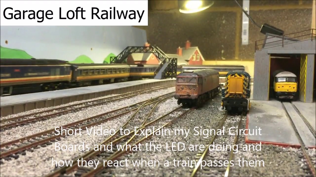 Garage Loft Railway - Signal Circuit Board Working Video