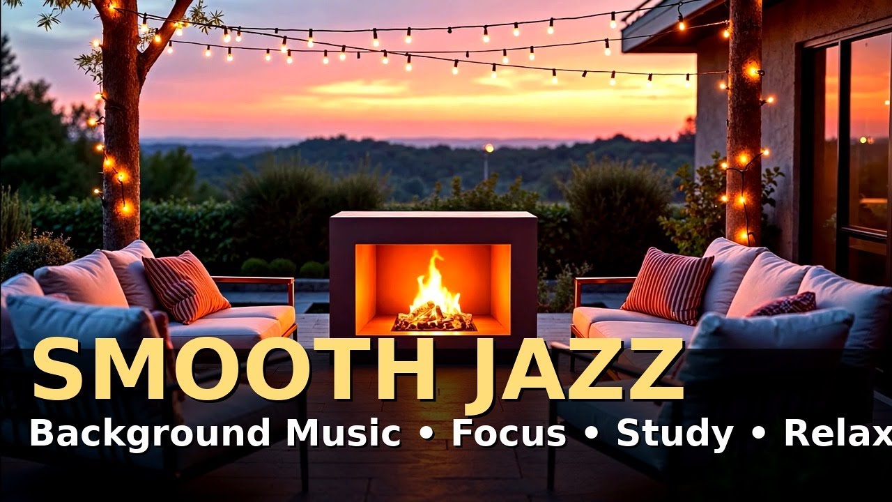 Smooth Jazz Background Music 🏠🔥 Focus, Study & Relax