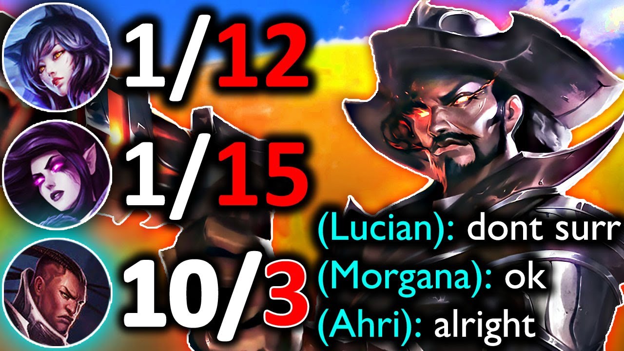 PERFECT LUCIAN... WITH HORRIBLE TEAM