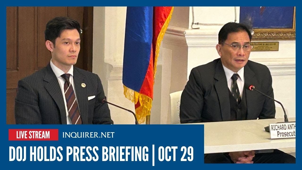 LIVE: DOJ holds press briefing | Oct 29