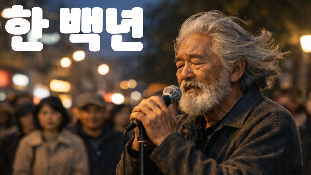 한 백년을 살아도 남는 건 이것 뿐, 백 년 인생, 오늘도 노래로 버틴다, 조용히 울리는 인생의 민요, 세월 앞에서 부르는 한 곡, 이 노래를 들으면 마음이 조용해집니다