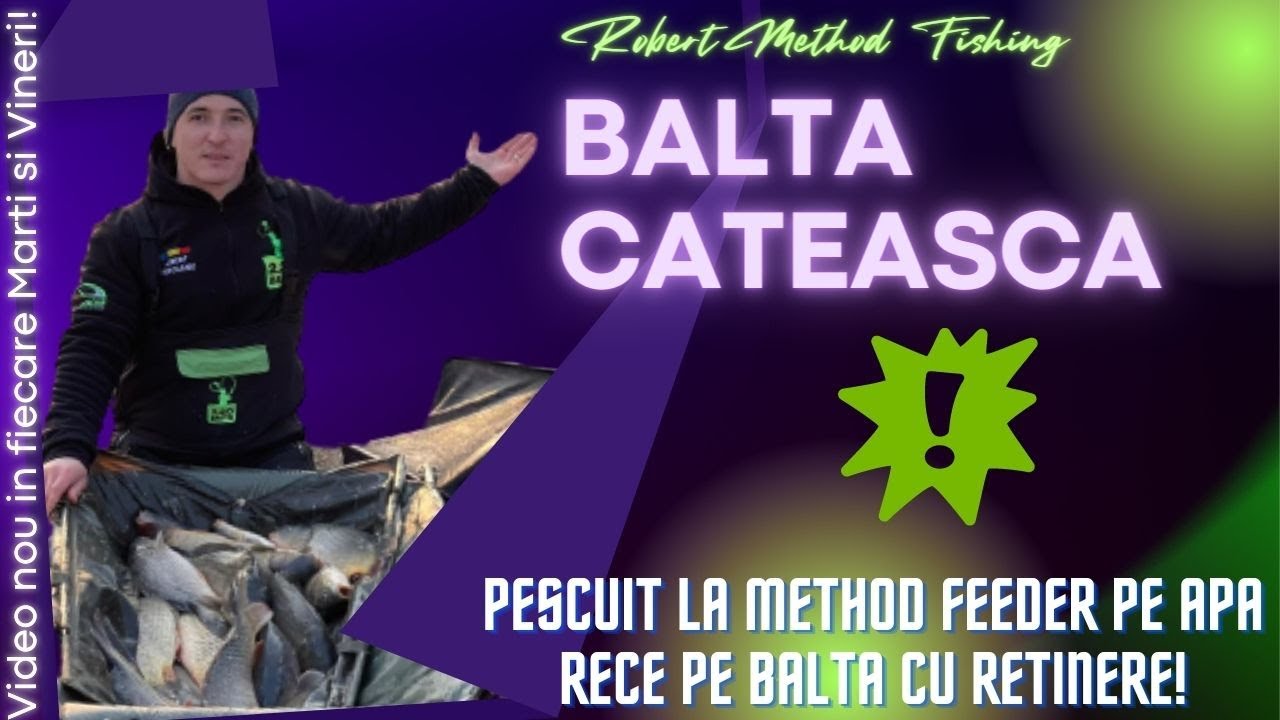 Pescuit la method feeder pe apa rece pe balta cu retinere! Balta Cateasca.