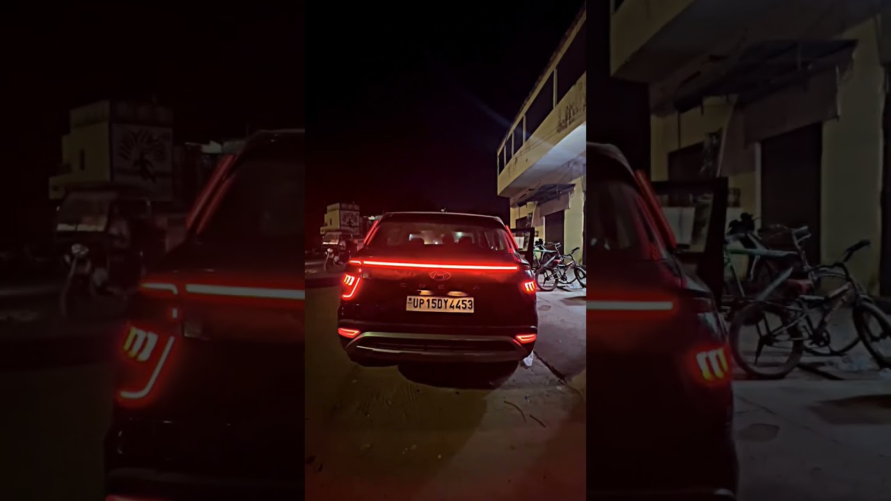 Matrix trunk light + piller light reflector installed in hyundai creta 2023#caraccessories #shorts