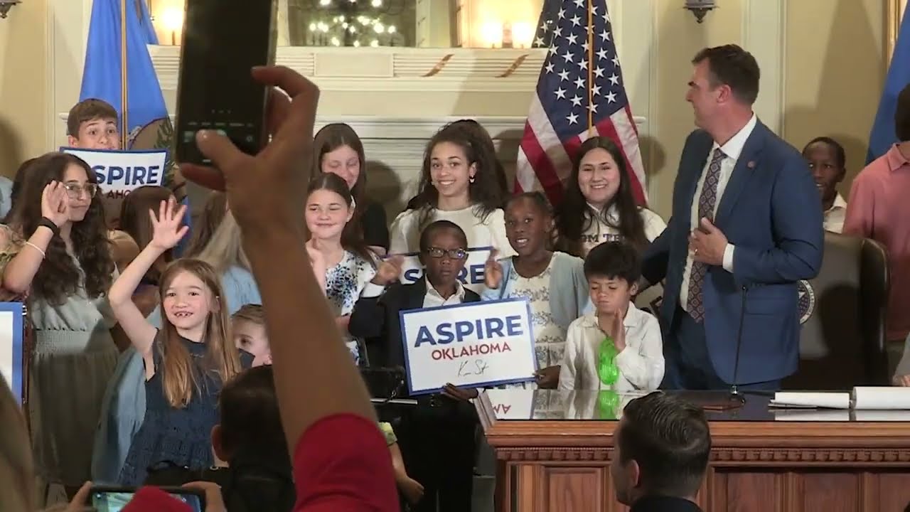 Governor Stitt Signs ASPIRE Oklahoma Plan; First-Of-Its-Kind Education Freedom Legislation