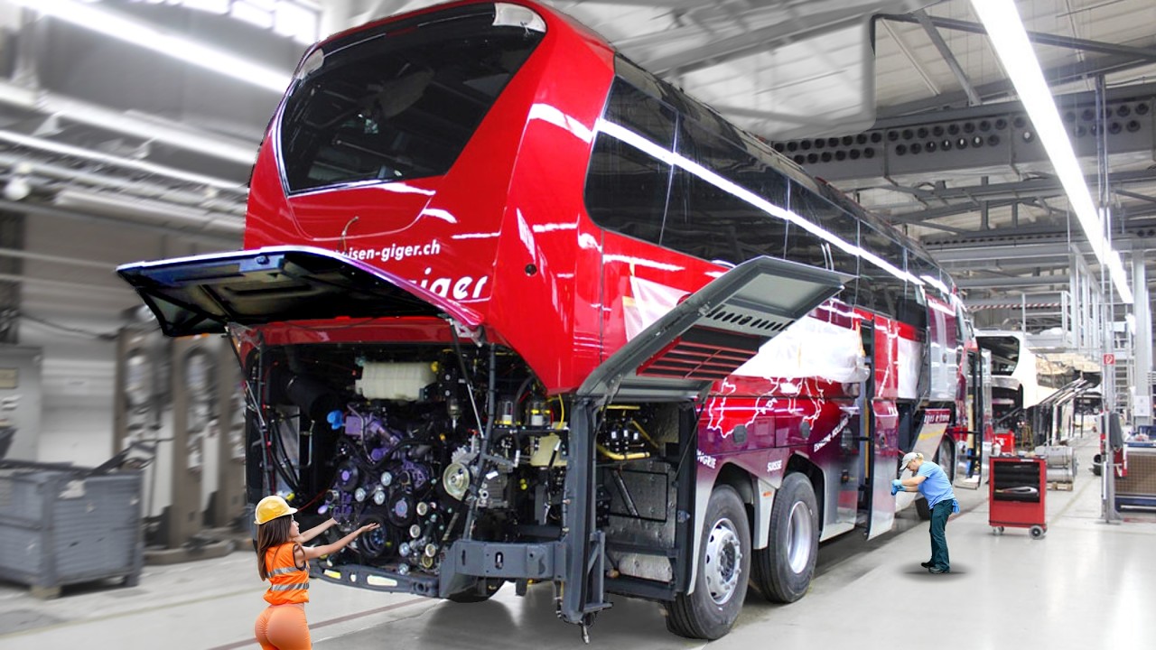 Exploring Secret Bus Factory: Building Luxury MAN Neoplan Busses Assembly [Manufacturing process]