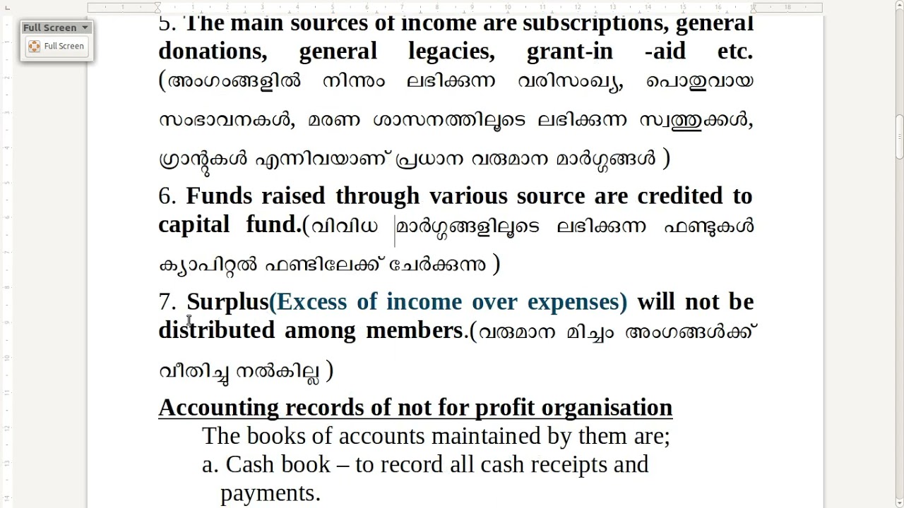 NotForProfitOrganisation part1