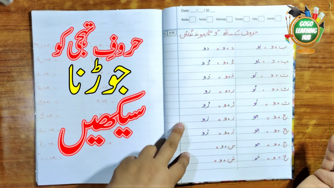 JOIN ALIF WITH URDU ALPHABETS | JOIN URDU ALPHABETS | GOGO LEARNING HUB