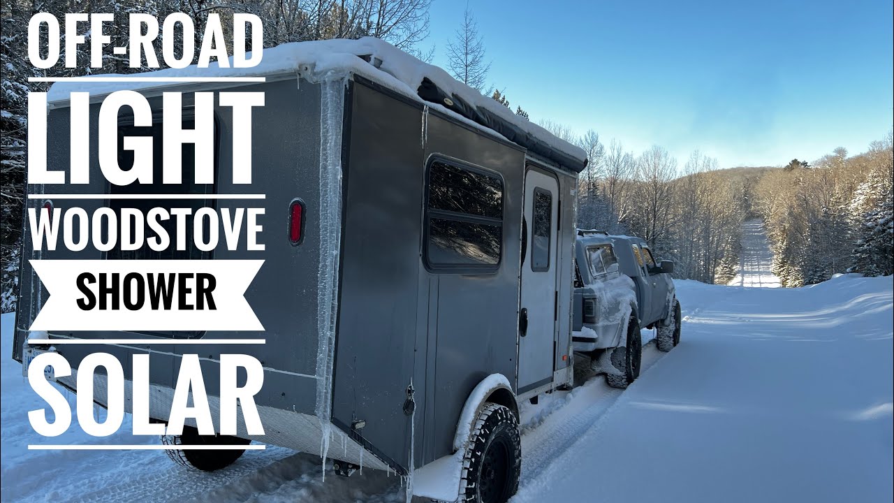 FULL TOUR- Small Cargo Trailer to Camper Conversion