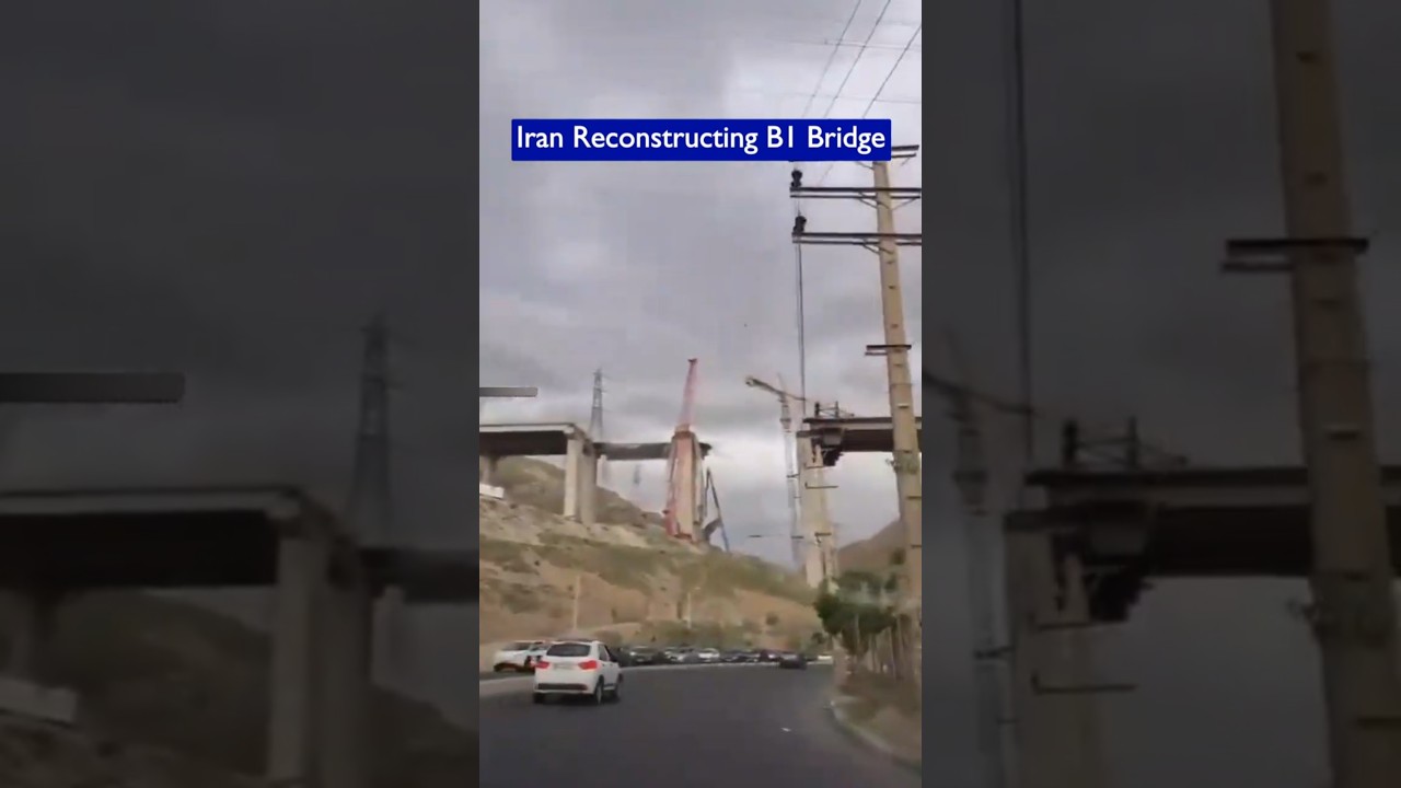 Iran Begins Rebuilding Massive B1 Bridge After Heavy Airstrikes!!