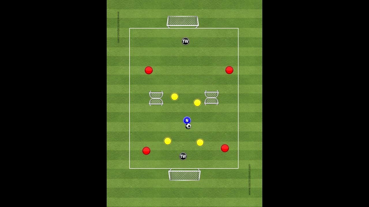 Spielform: 6 vs. 4 + 1