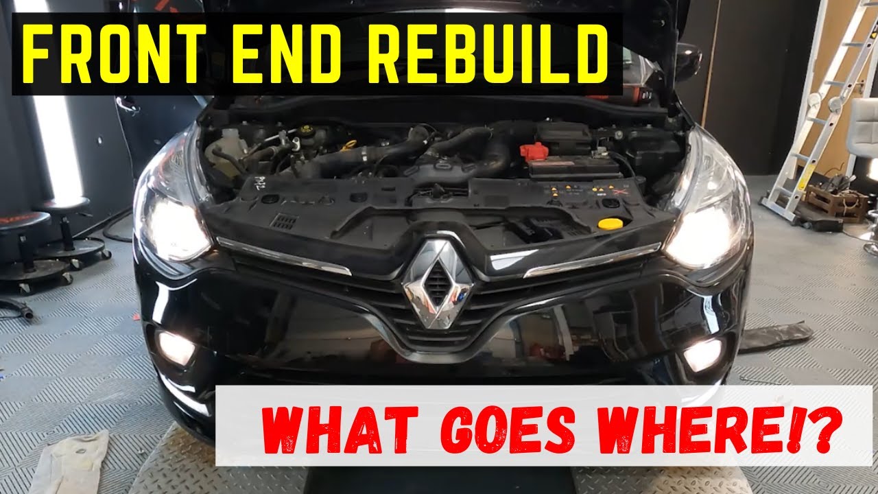 Rebuilding a Copart Car - 2017 Renault Clio - Episode 8 -  Front End Rebuild