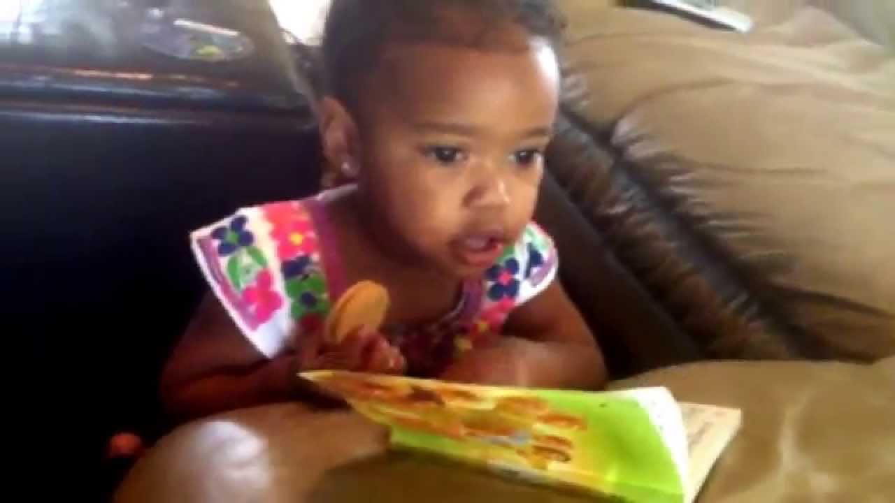 Leila (1 yr old) sings Listen Obey and Be Blessed