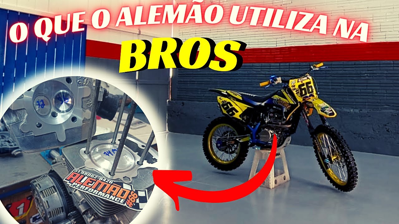 BROS PREPARADA COM KIT CRF PRA VELOCROSS - A MELHOR BROS DO BRASIL!! - PROJETOS ALEMÃO PERFORMANCE