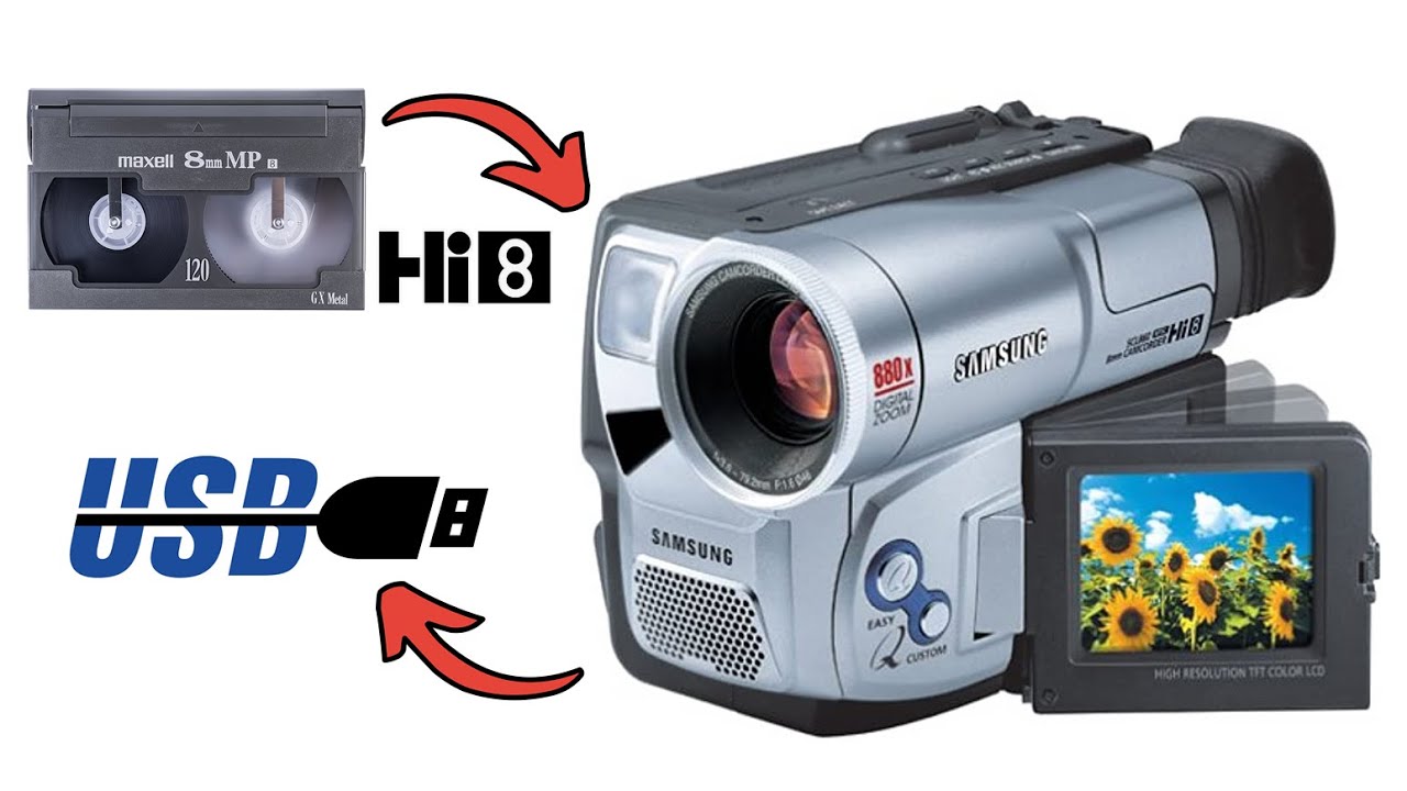 Analog Hi8 camcorder with USB output 📹 Samsung SCL770