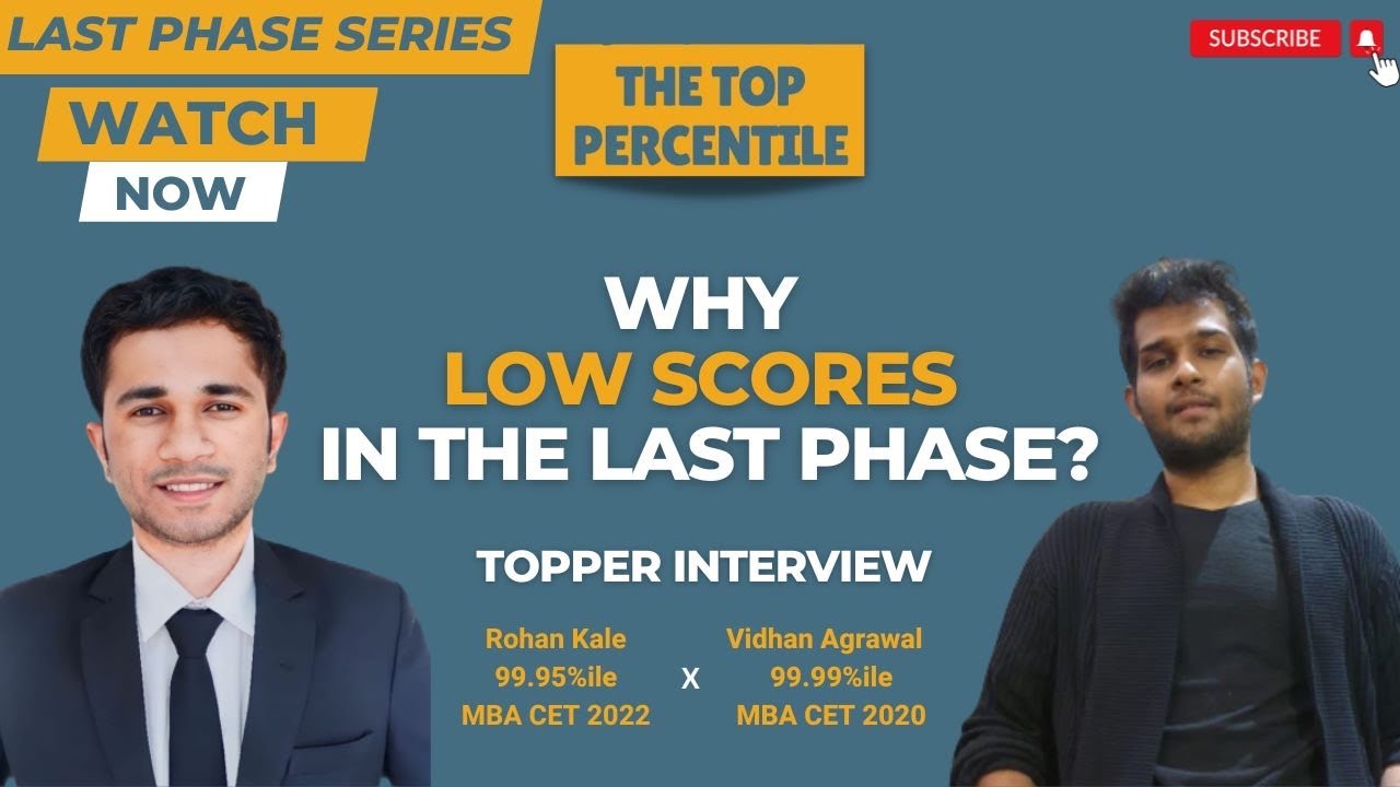 How To Handle Low Mock Scores | 99.95%iler | Rohan Kale | MBA CET'23 | JBIMS