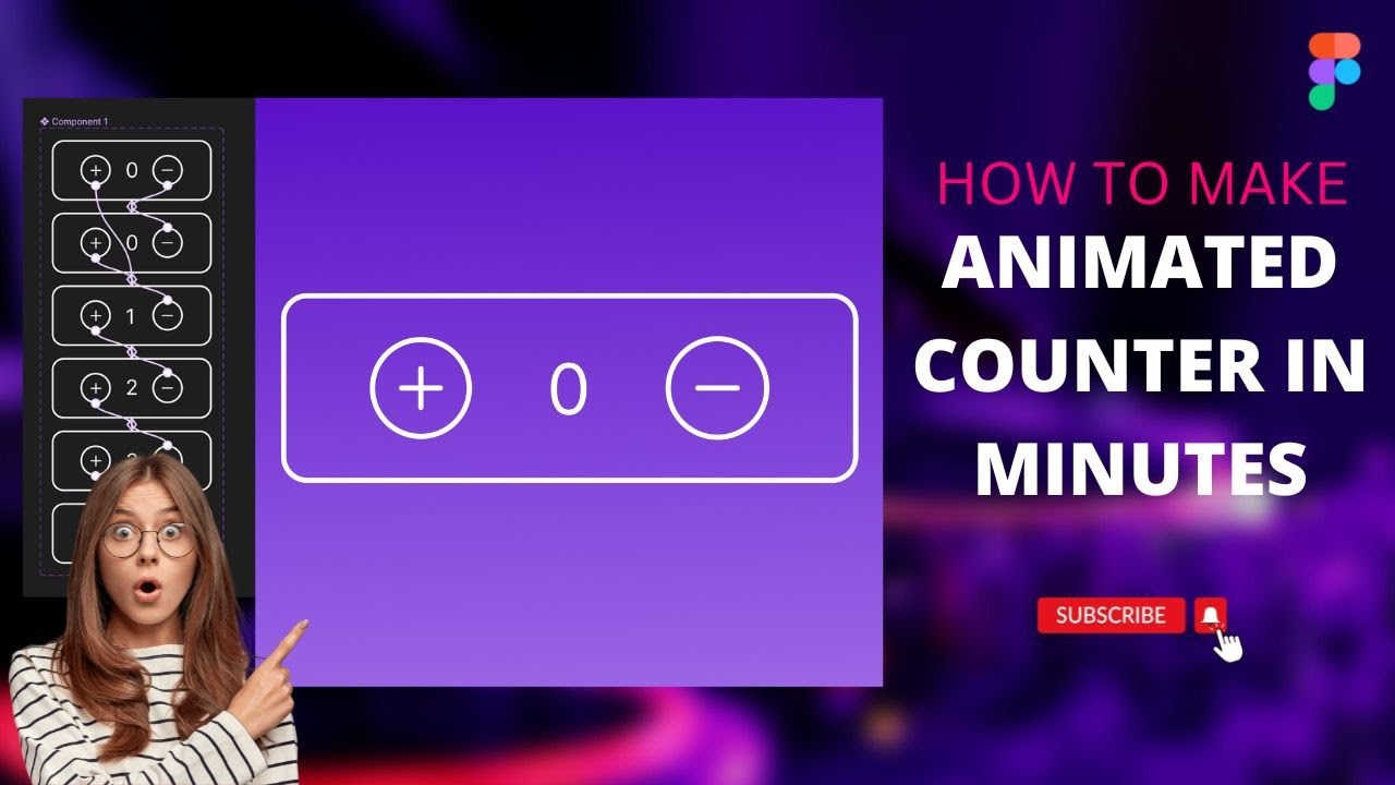 Animated counter in Figma in Minutes!!