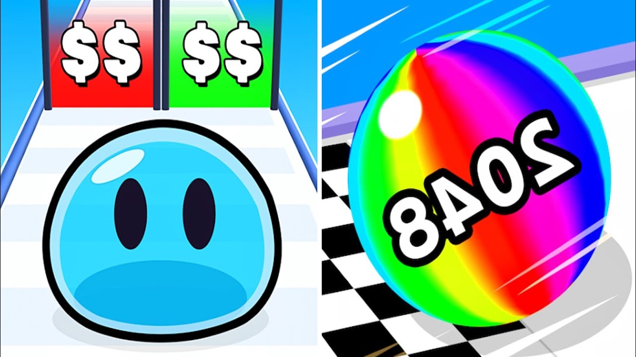 Slime Run Race vs Ball Run 2048 | Epic Max Level Challenge 2026