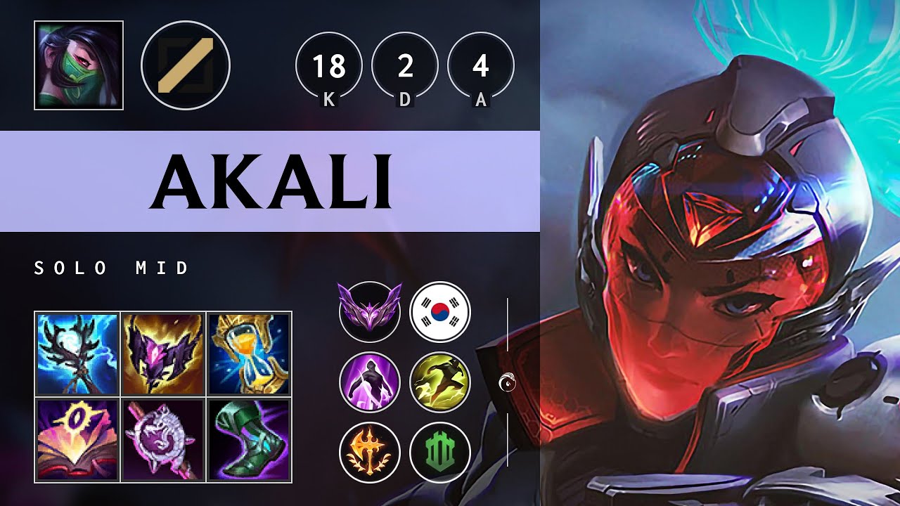 Akali Mid vs Aurora - KR Master Patch 25.15