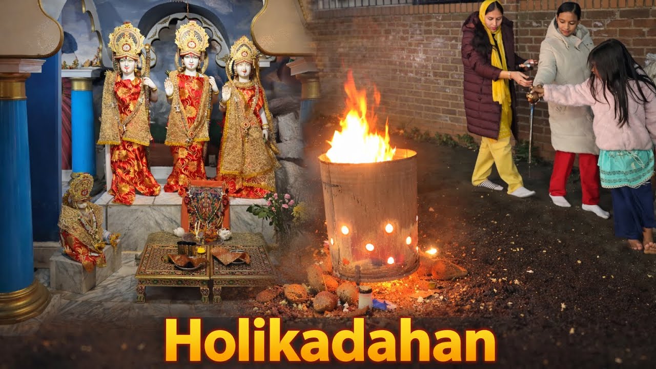 Holi | Kandi | Holikadahan | Mandir | Pau Bhaaji😍