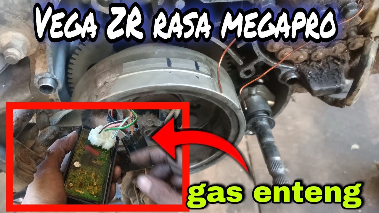 setting pengapian vega zr,mio,jupiter z pakai CDI megapro dan shogun