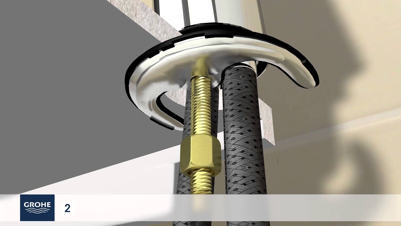 Install a GROHE single-lever basin mixer