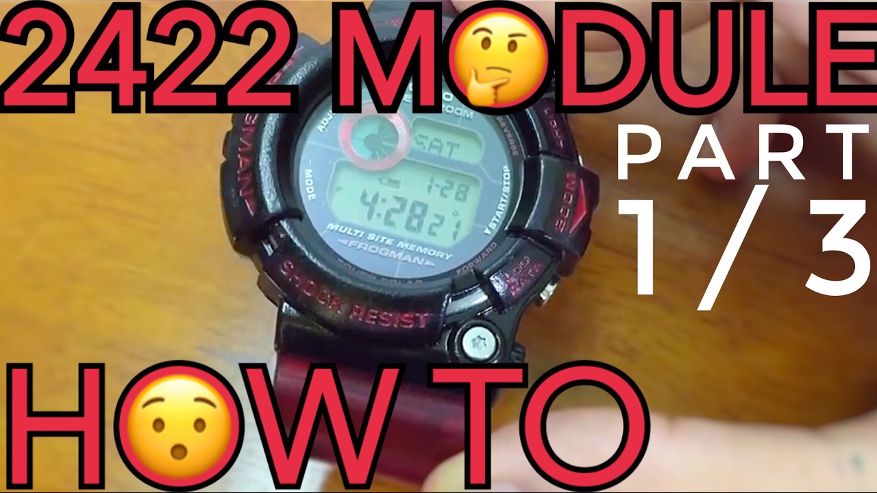 GW-200 series FROGMAN Test Screen | Casio G-Shock 2422 Module Tutorial
