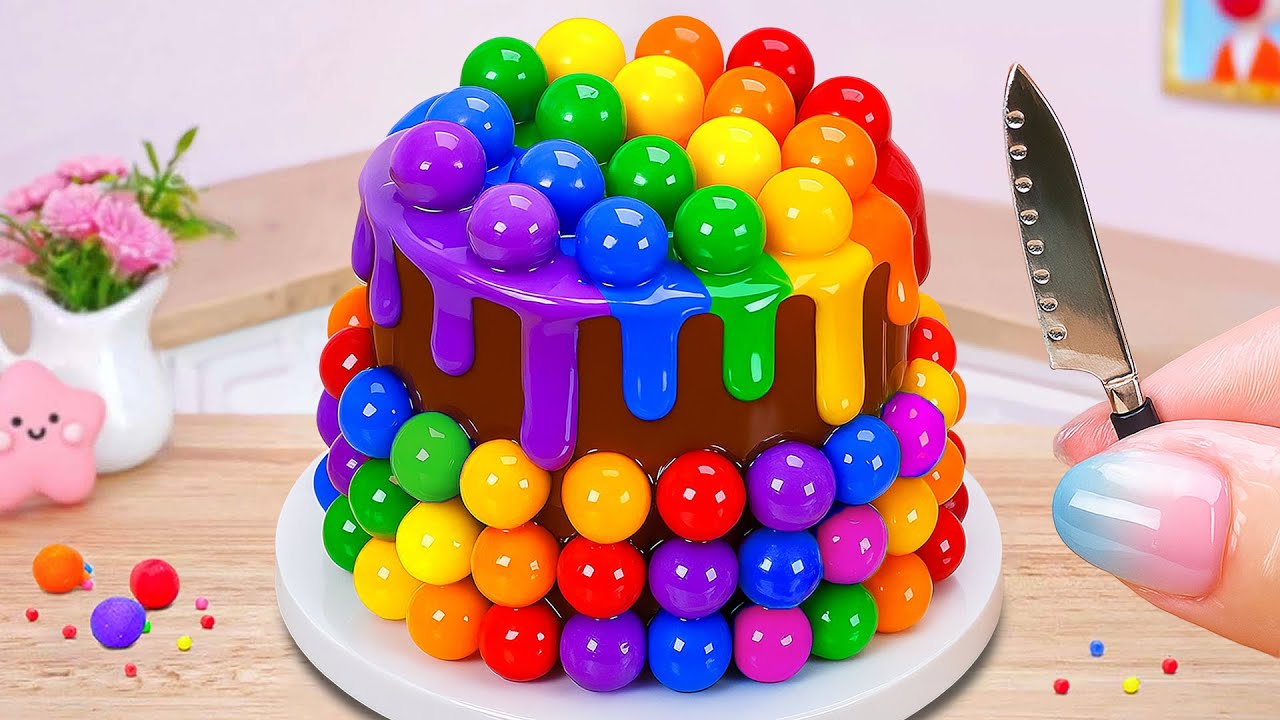 Идеальный шоколадный торт с желе 🎂 Бестселлер — торт с радужным кремом 🌻 Sweet Little Bakes