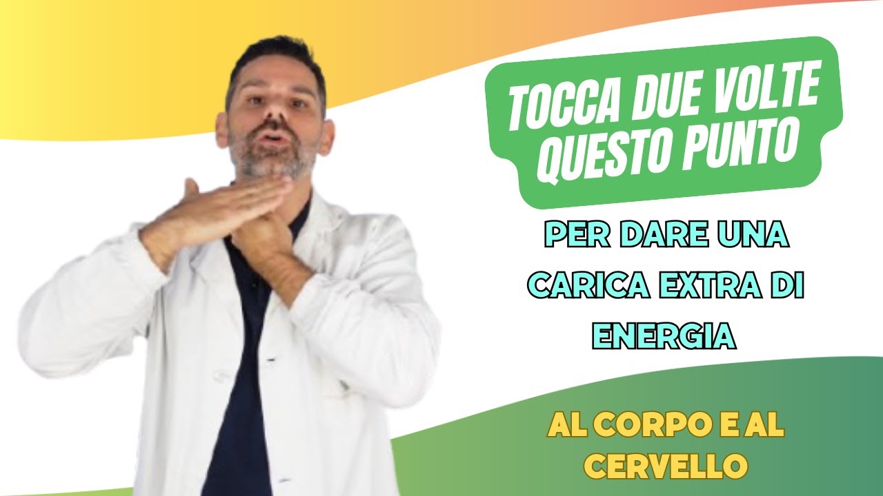 Tocca due volte questo punto per dare una carica extra di ENERGIA al corpo e al cervello