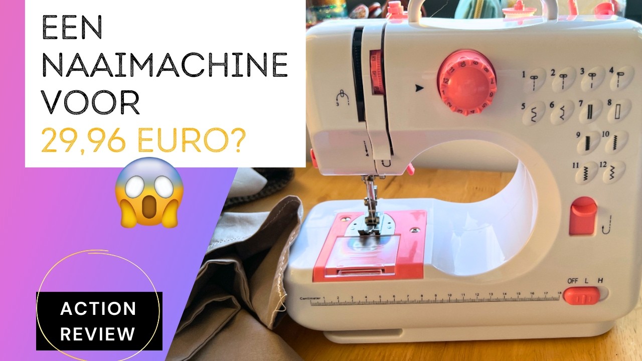 Het lijkt wel speelgoed, is het dat ook? Review Action naaimachine