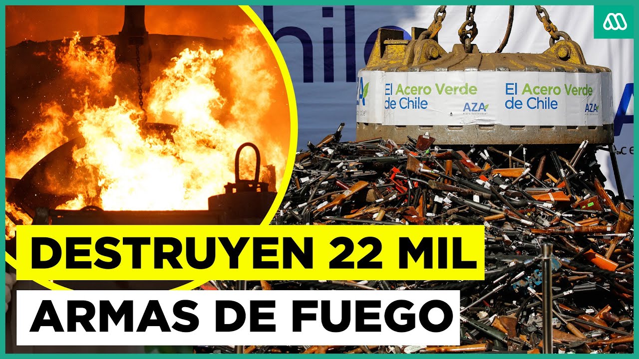 Destruyen 22 mil armas de fuego decomisadas