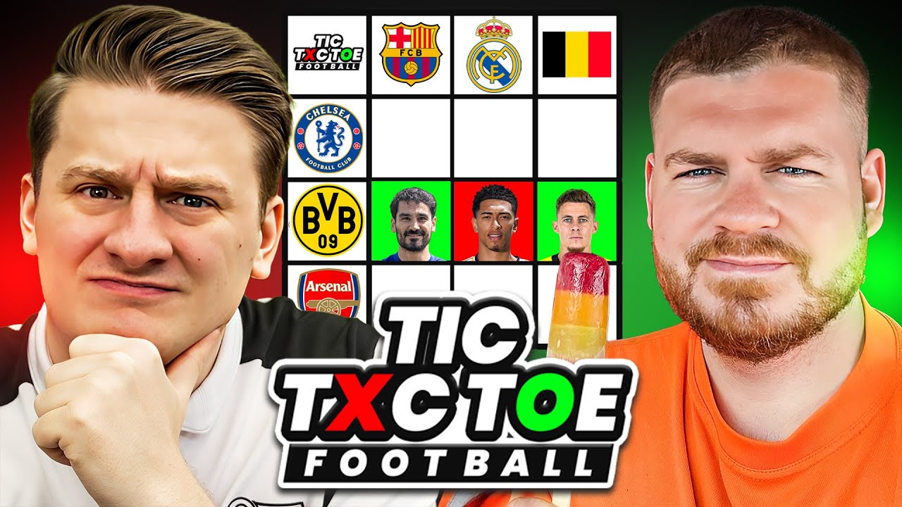 FOOTBALL TIC TAC TOE Vs @Aaronhunt28