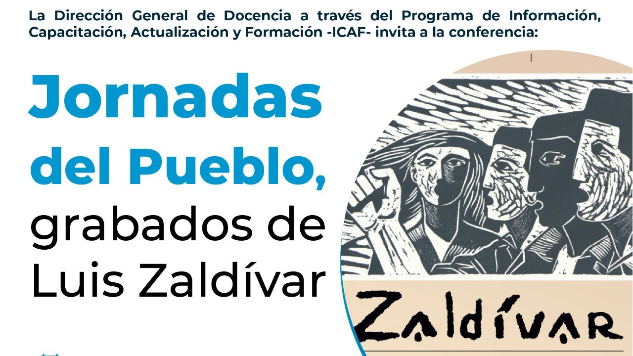 Jornadas del Pueblo, grabados de Luis Zaldívar