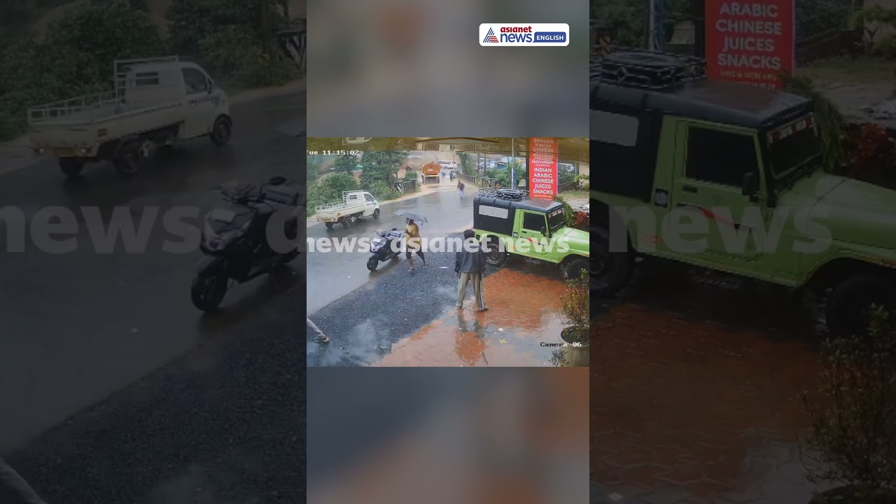 Wayanad Landslide Caught on Camera: CCTV Goes Viral #shorts