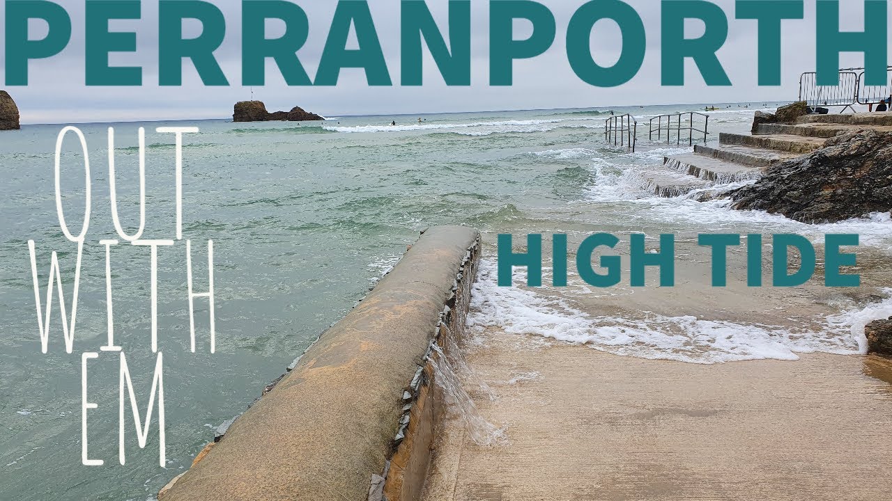 Perranporth September High Tide