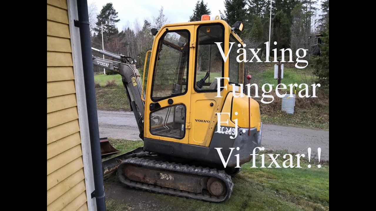Volvo EC20B som inte kan växla. Vi gör en analytisk felsökning och fixar felet.