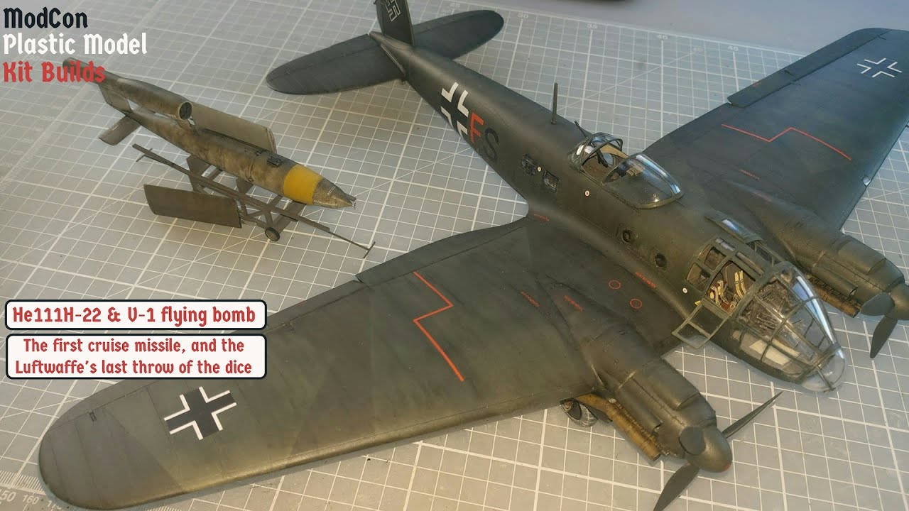 He111H-16 & V-1 flying bomb