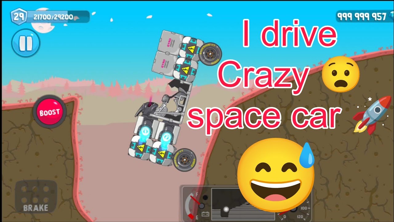 I drive crazy 🤣 space car 🚀 Tier 8 😈 Level 76 Rovercraft game gameplay 🔥 [1080P 60FPS]