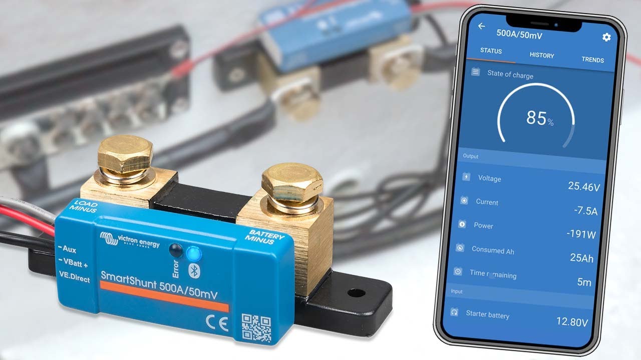 Victron SmartShunt IP65 - Installation och kalibrering